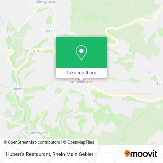 Карта Hubert's Restaurant