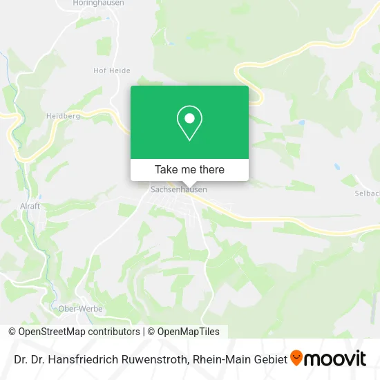 Карта Dr. Dr. Hansfriedrich Ruwenstroth