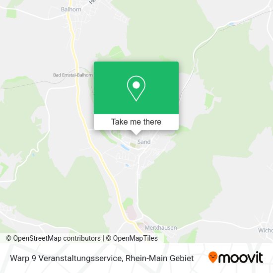 Карта Warp 9 Veranstaltungsservice