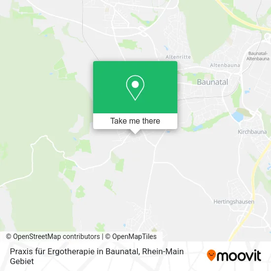 Карта Praxis für Ergotherapie in Baunatal