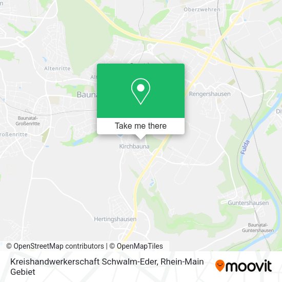 Карта Kreishandwerkerschaft Schwalm-Eder