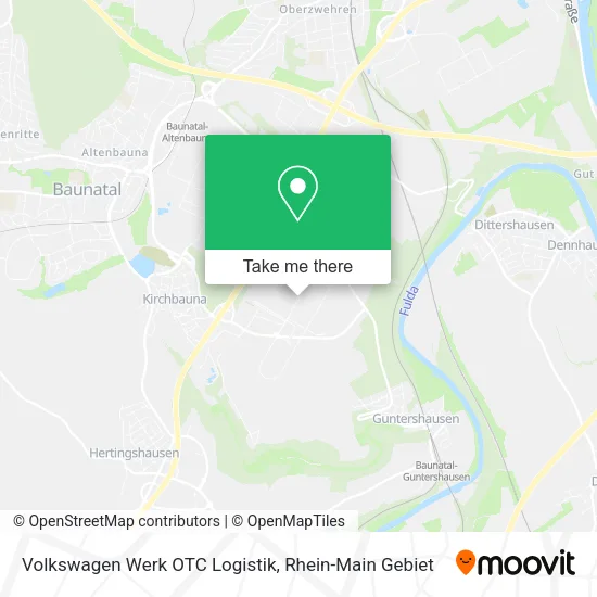 Карта Volkswagen Werk OTC Logistik