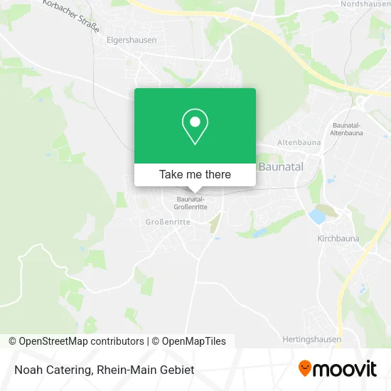 Карта Noah Catering