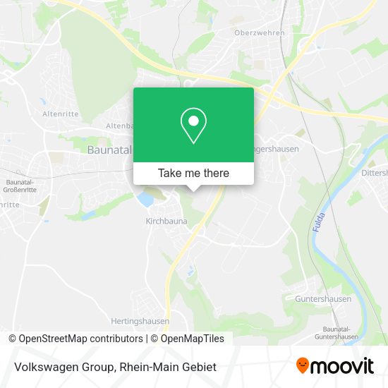 Volkswagen Group map
