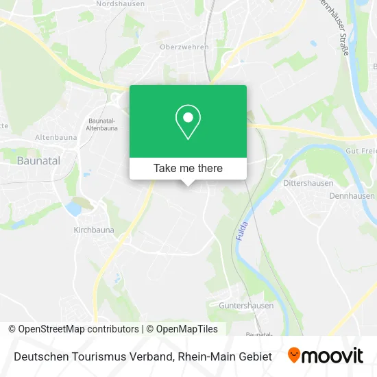 Карта Deutschen Tourismus Verband