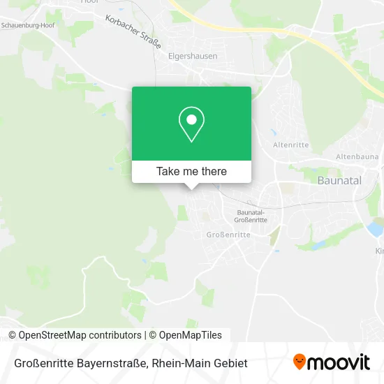 Карта Großenritte Bayernstraße