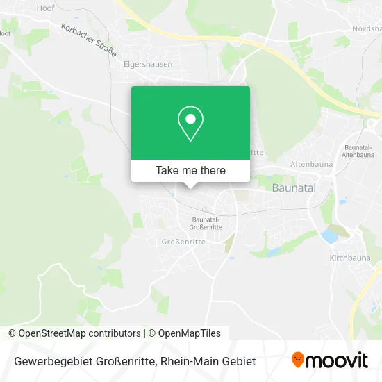 Карта Gewerbegebiet Großenritte