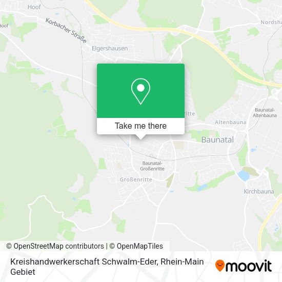 Карта Kreishandwerkerschaft Schwalm-Eder