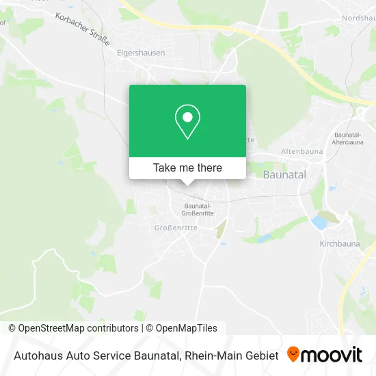 Карта Autohaus Auto Service Baunatal