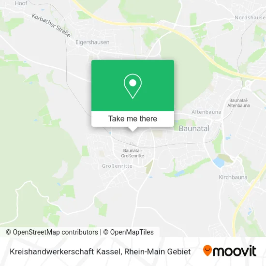 Карта Kreishandwerkerschaft Kassel