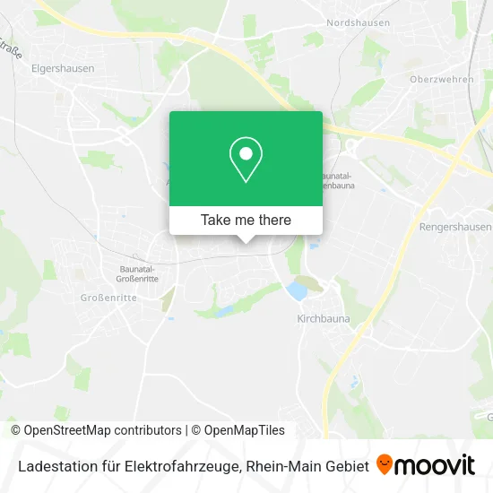 Карта Ladestation für Elektrofahrzeuge