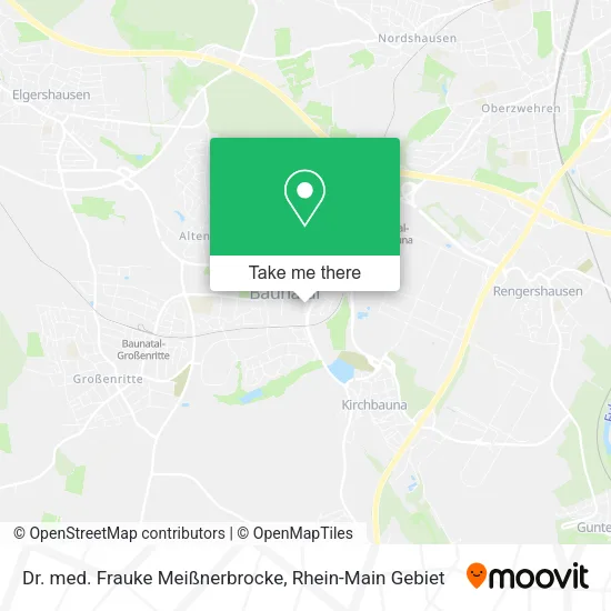 Карта Dr. med. Frauke Meißnerbrocke