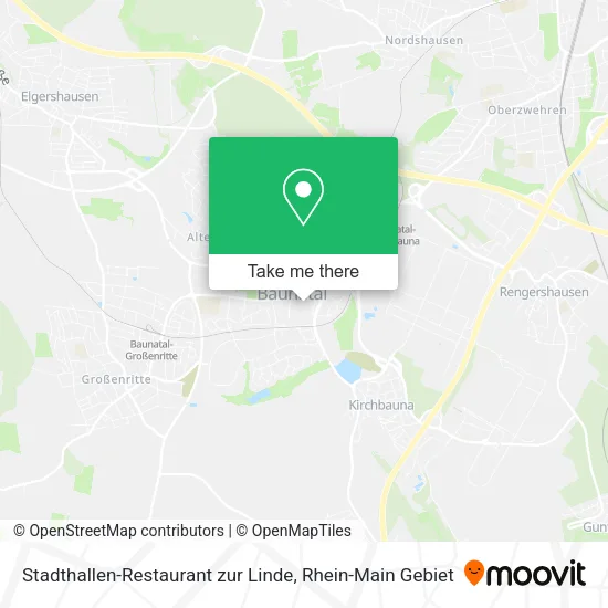 Карта Stadthallen-Restaurant zur Linde
