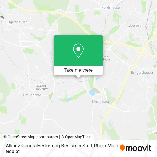 Карта Allianz Generalvertretung Benjamin Stell