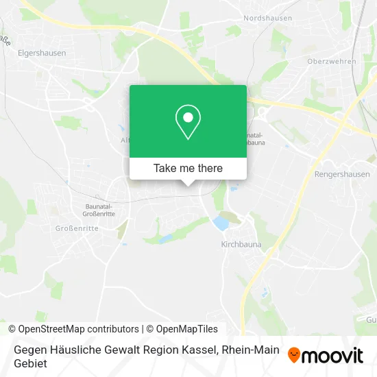 Gegen Häusliche Gewalt Region Kassel map