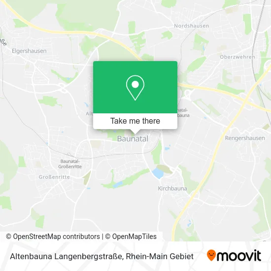 Карта Altenbauna Langenbergstraße