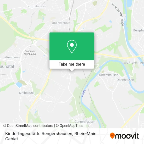 Карта Kindertagesstätte Rengershausen