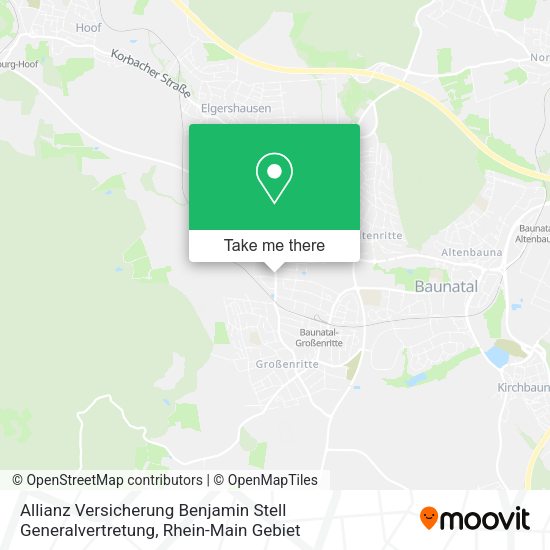 Карта Allianz Versicherung Benjamin Stell Generalvertretung