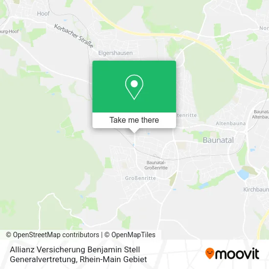 Карта Allianz Versicherung Benjamin Stell Generalvertretung