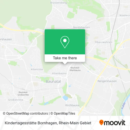 Карта Kindertagesstätte Bornhagen