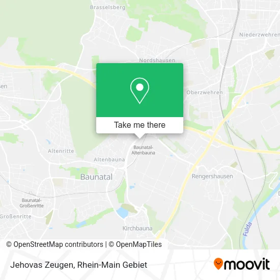 Карта Jehovas Zeugen