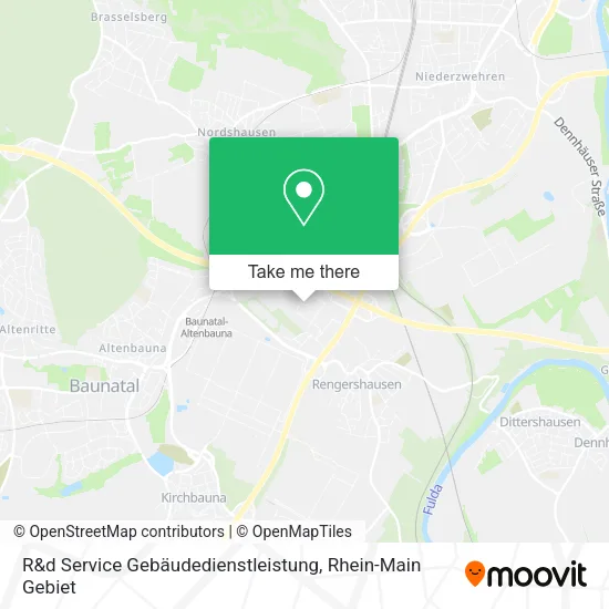 Карта R&d Service Gebäudedienstleistung