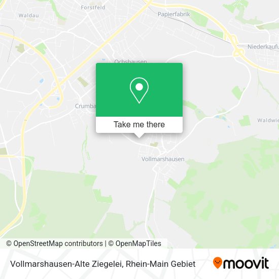 Карта Vollmarshausen-Alte Ziegelei