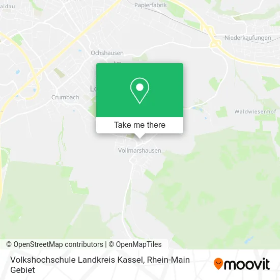 Volkshochschule Landkreis Kassel map