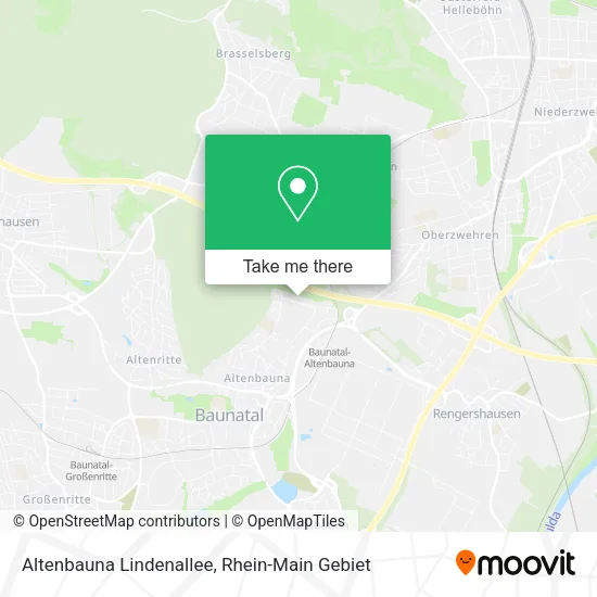 Карта Altenbauna Lindenallee