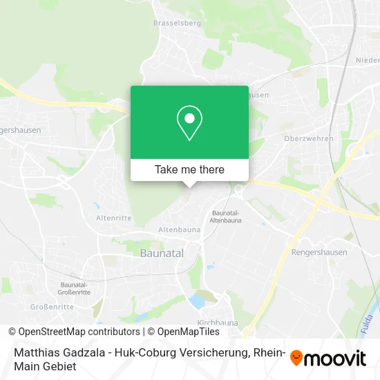Карта Matthias Gadzala - Huk-Coburg Versicherung