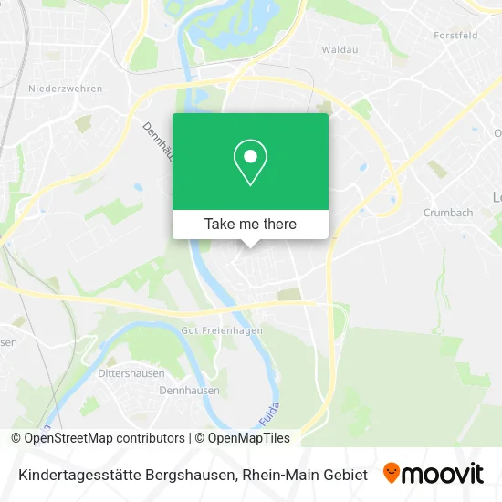 Карта Kindertagesstätte Bergshausen