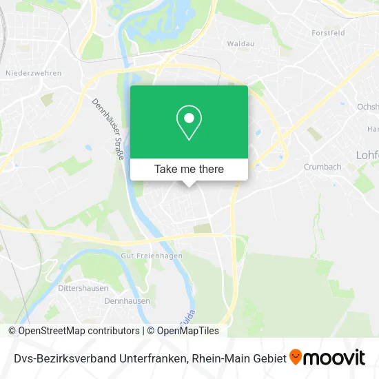 Карта Dvs-Bezirksverband Unterfranken