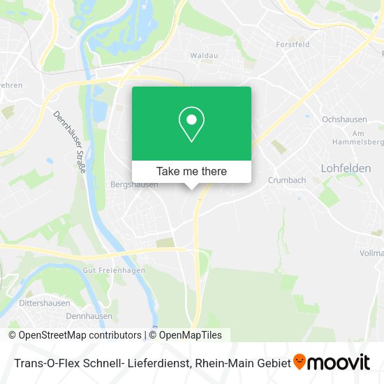 Карта Trans-O-Flex Schnell- Lieferdienst
