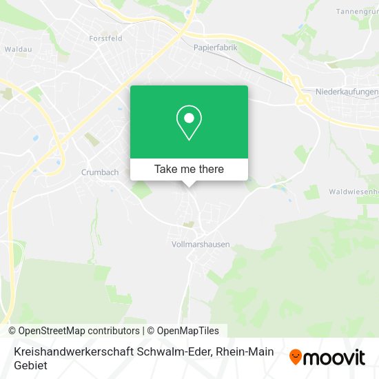 Карта Kreishandwerkerschaft Schwalm-Eder