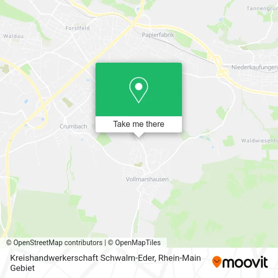 Карта Kreishandwerkerschaft Schwalm-Eder