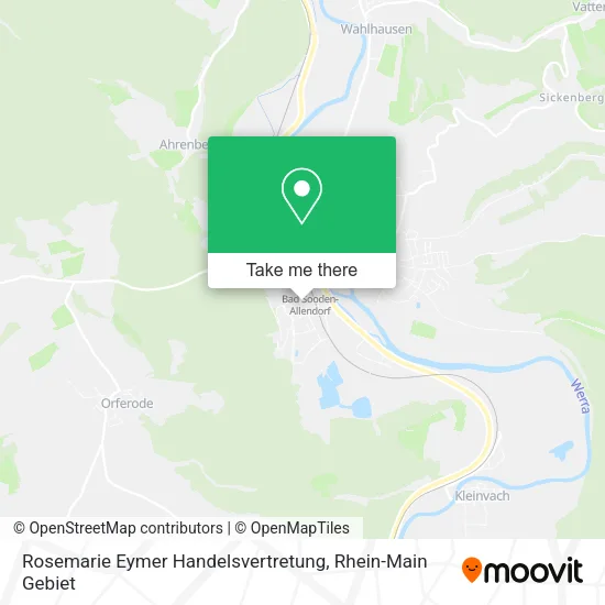 Карта Rosemarie Eymer Handelsvertretung
