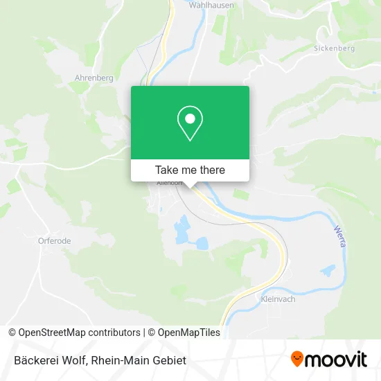 Карта Bäckerei Wolf