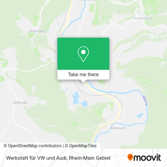 Карта Werkstatt für VW und Audi