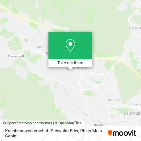 Карта Kreishandwerkerschaft Schwalm-Eder