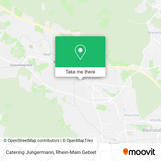 Карта Catering Jungermann