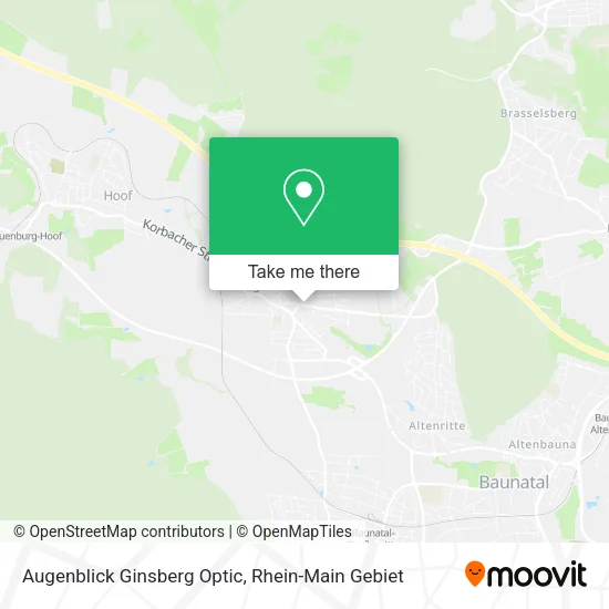 Карта Augenblick Ginsberg Optic