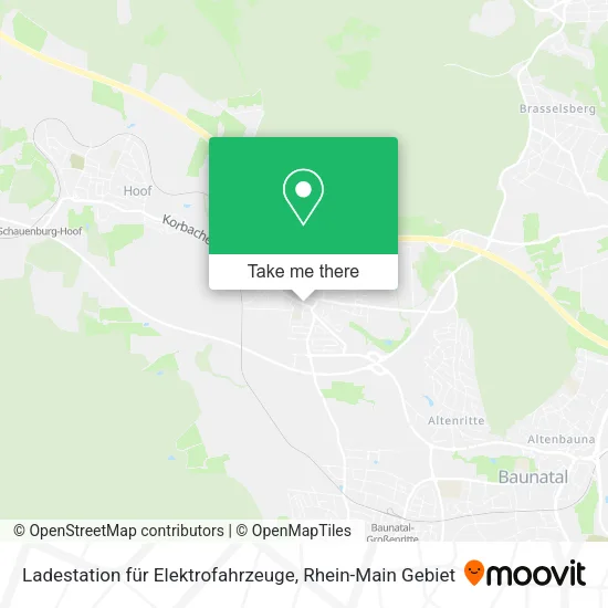 Карта Ladestation für Elektrofahrzeuge
