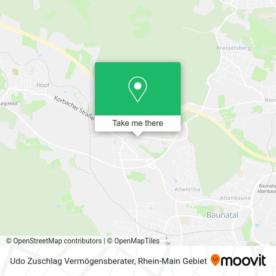 Карта Udo Zuschlag Vermögensberater