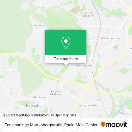 Карта Tennisanlage Mattenbergstraße