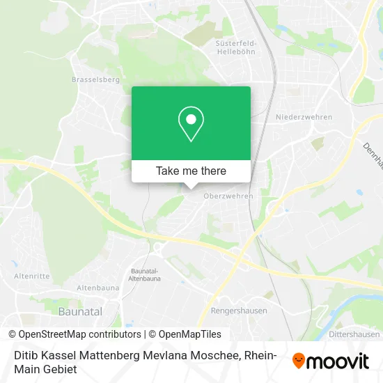 Карта Ditib Kassel Mattenberg Mevlana Moschee