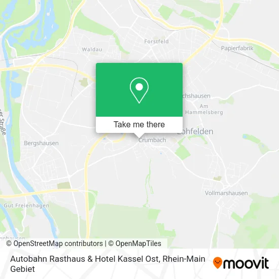 Карта Autobahn Rasthaus & Hotel Kassel Ost