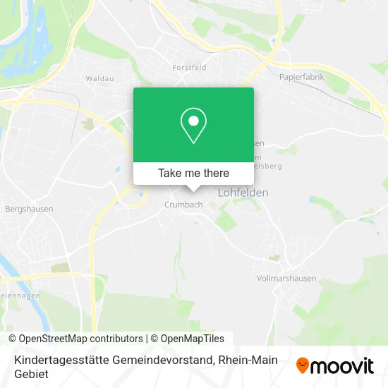 Карта Kindertagesstätte Gemeindevorstand