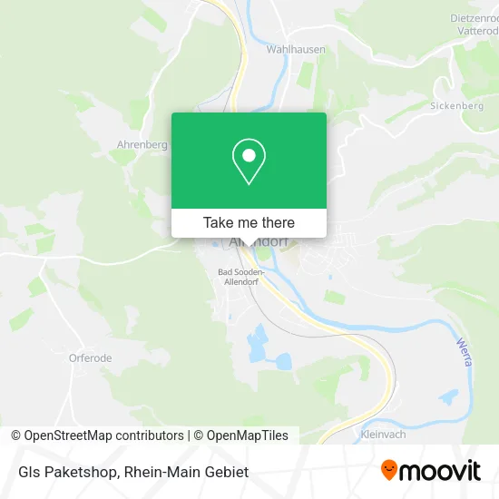 Карта Gls Paketshop