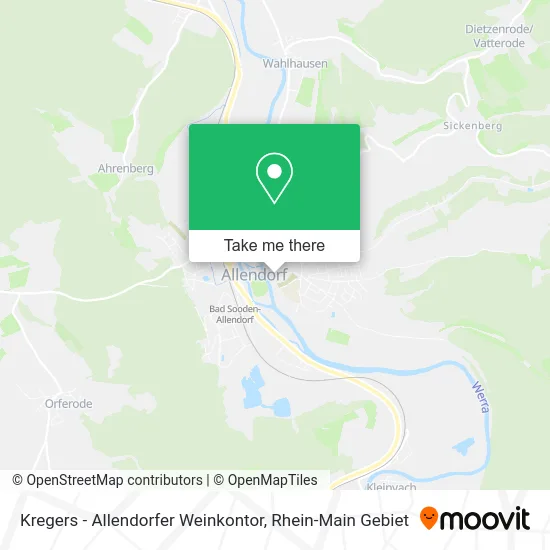 Карта Kregers - Allendorfer Weinkontor
