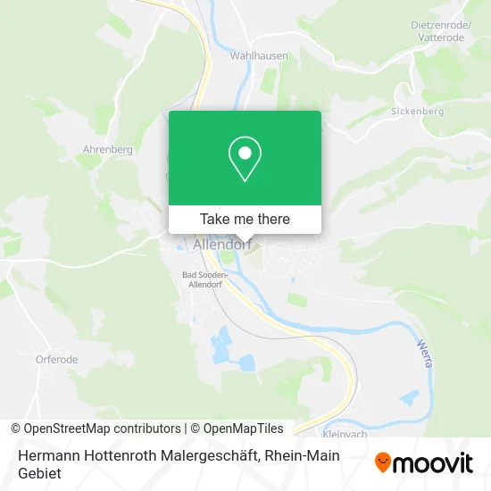 Hermann Hottenroth Malergeschäft map